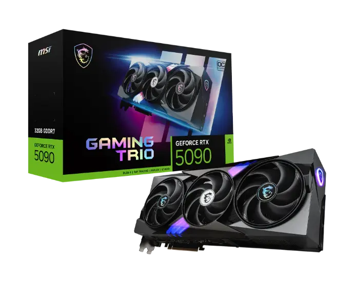 [912-V530-024] MSI GeForce RTX 5090 32G GDDR7 GAMING TRIO OC Graphics Card